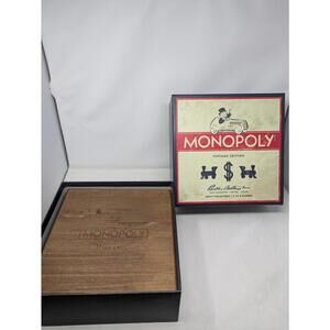 Monopoly Vintage Edition Adult Wooden Restoration Hardware Board Game